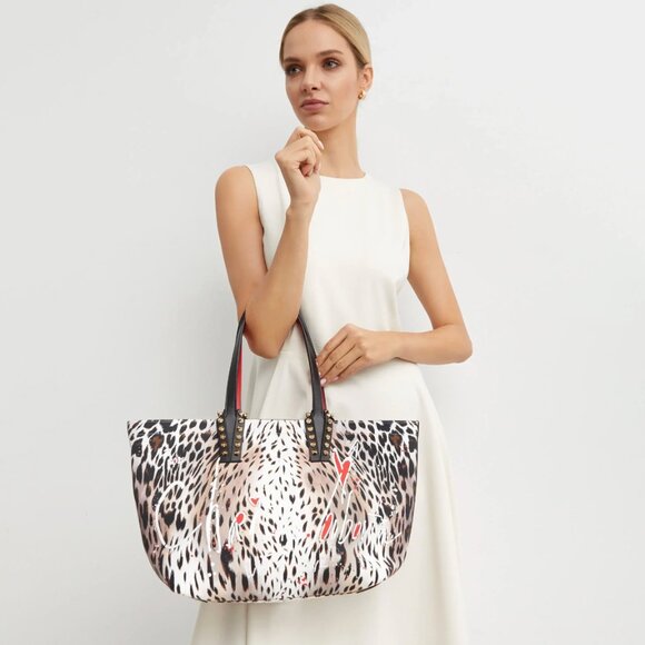 Christian Louboutin Cabata Gigi Canvas Small Tote - Picture 9 of 9